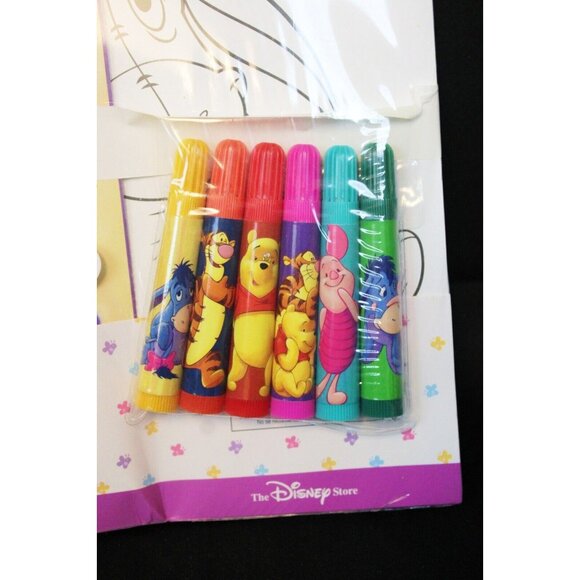 Disney Winnie the Pooh Coloring Sheets Activity Kit Pencil Case Marker Stamps - Picture 4 of 11